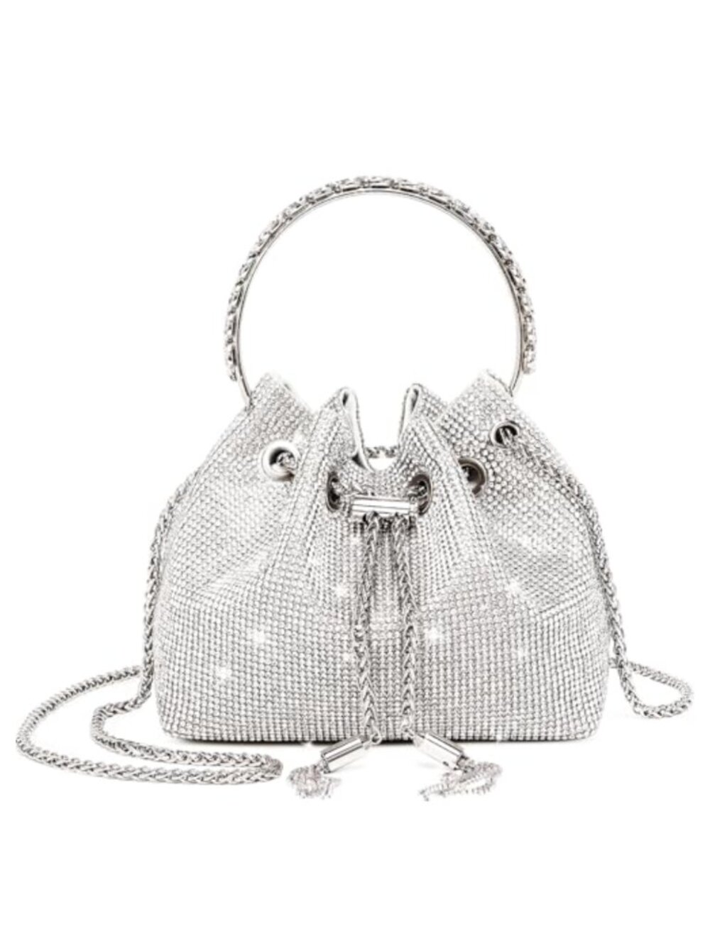Rhinestone Purse for Women Bling Glitter Evening Bag Clutch Shoulder Bag